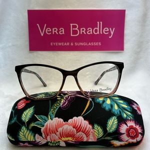 Vera Bradley Lonna Vines Floral Frames/Glasses WITH Matching Case